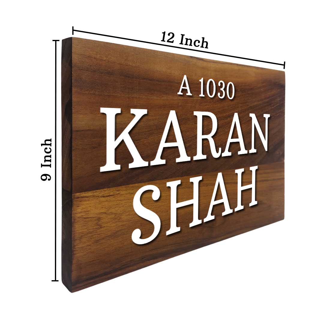 Customized Wooden House Name Plate with Acrylic Fonts-9x12 - Image 5