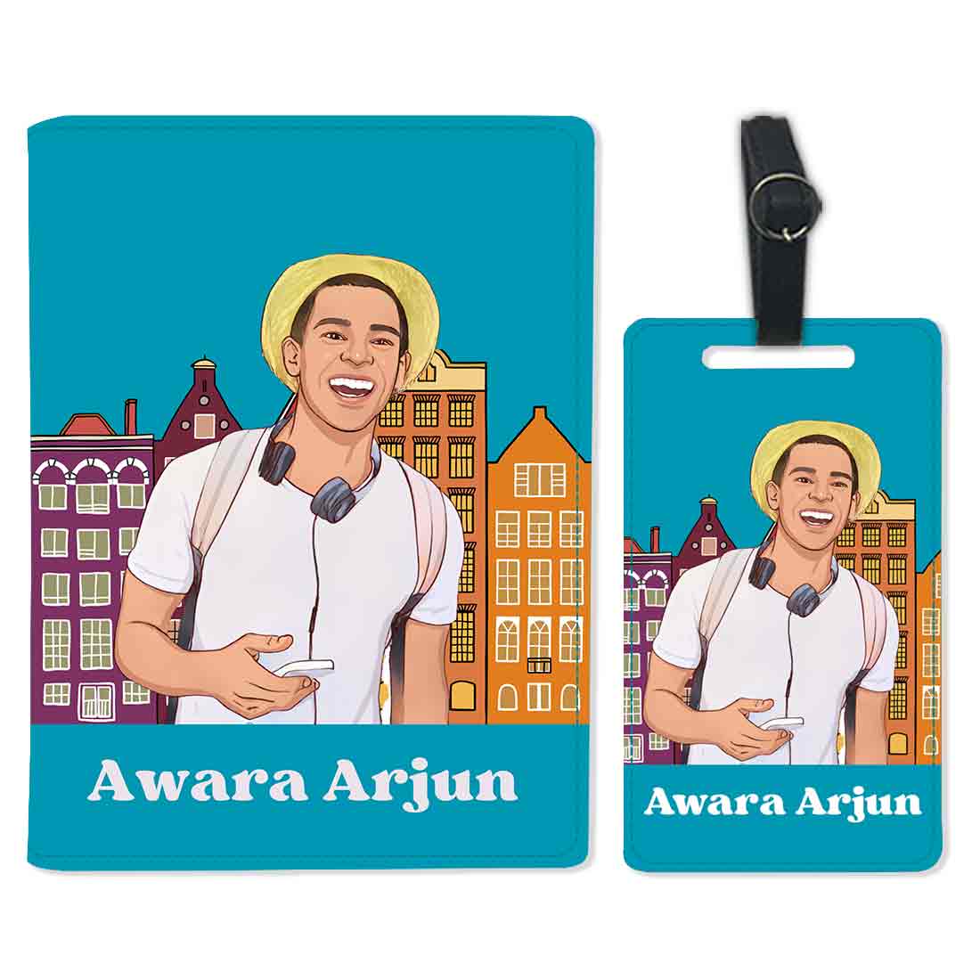 Cute Customized Passport Cover - Caricature Photo on Passport Holder - Image 3