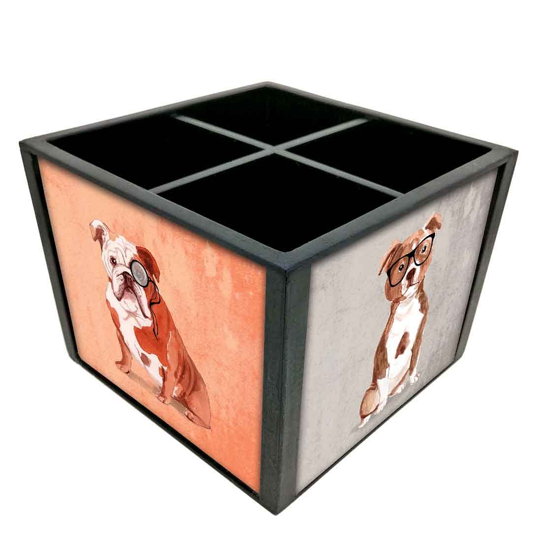 Silverware Cutlery Stand Holder for Spoons Forks & Knives - Hipster Pug - Image 3