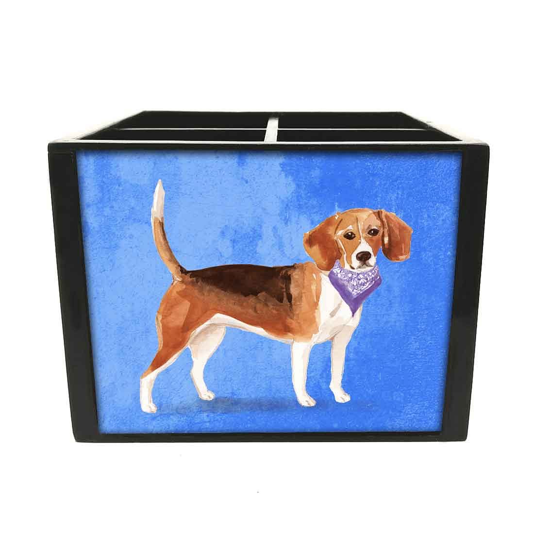 Wooden Cutlery Stand Holder for Spoon & Knives Rack - Cute Smart Dogs - Image 2