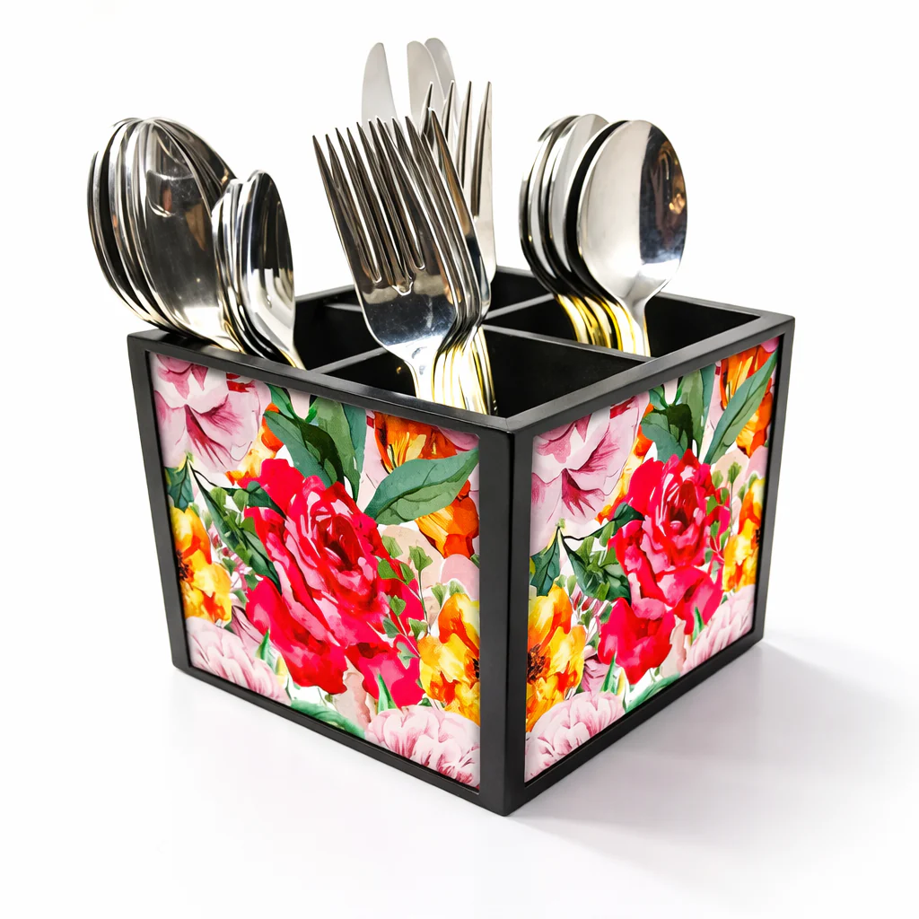 RosesCutlery Holder Stand Silverware Caddy Organizer - Image 2