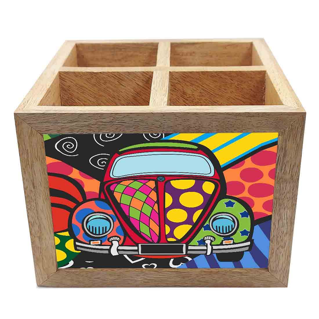 Cutlery Holder for Table Spoon Organizer Stand - Taxi Art - Image 3