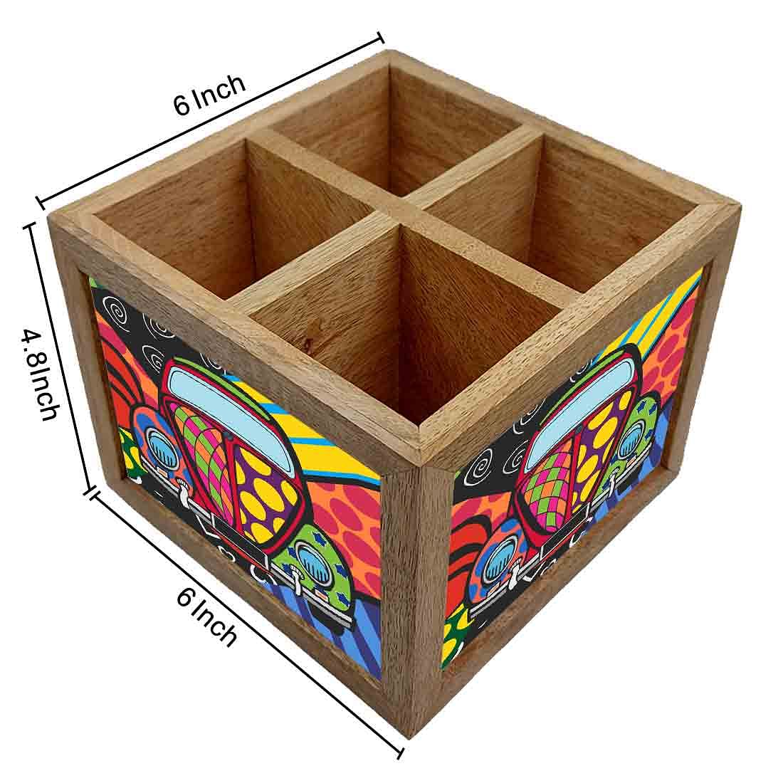 Cutlery Holder for Table Spoon Organizer Stand - Taxi Art - Image 4