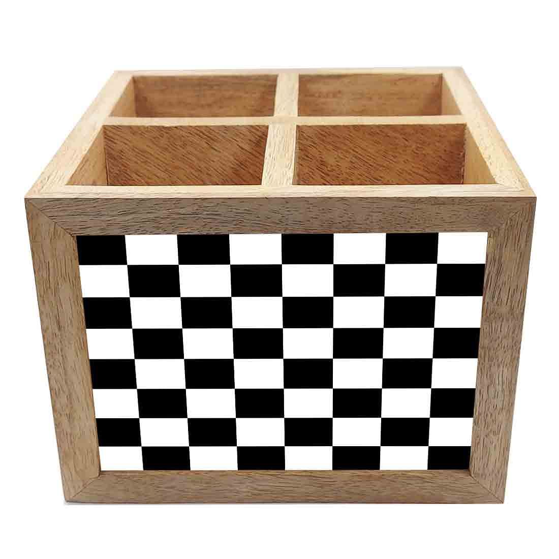 Wooden Cutlery Holder Spoon Rack for Kitchen - Chess Box - Image 3