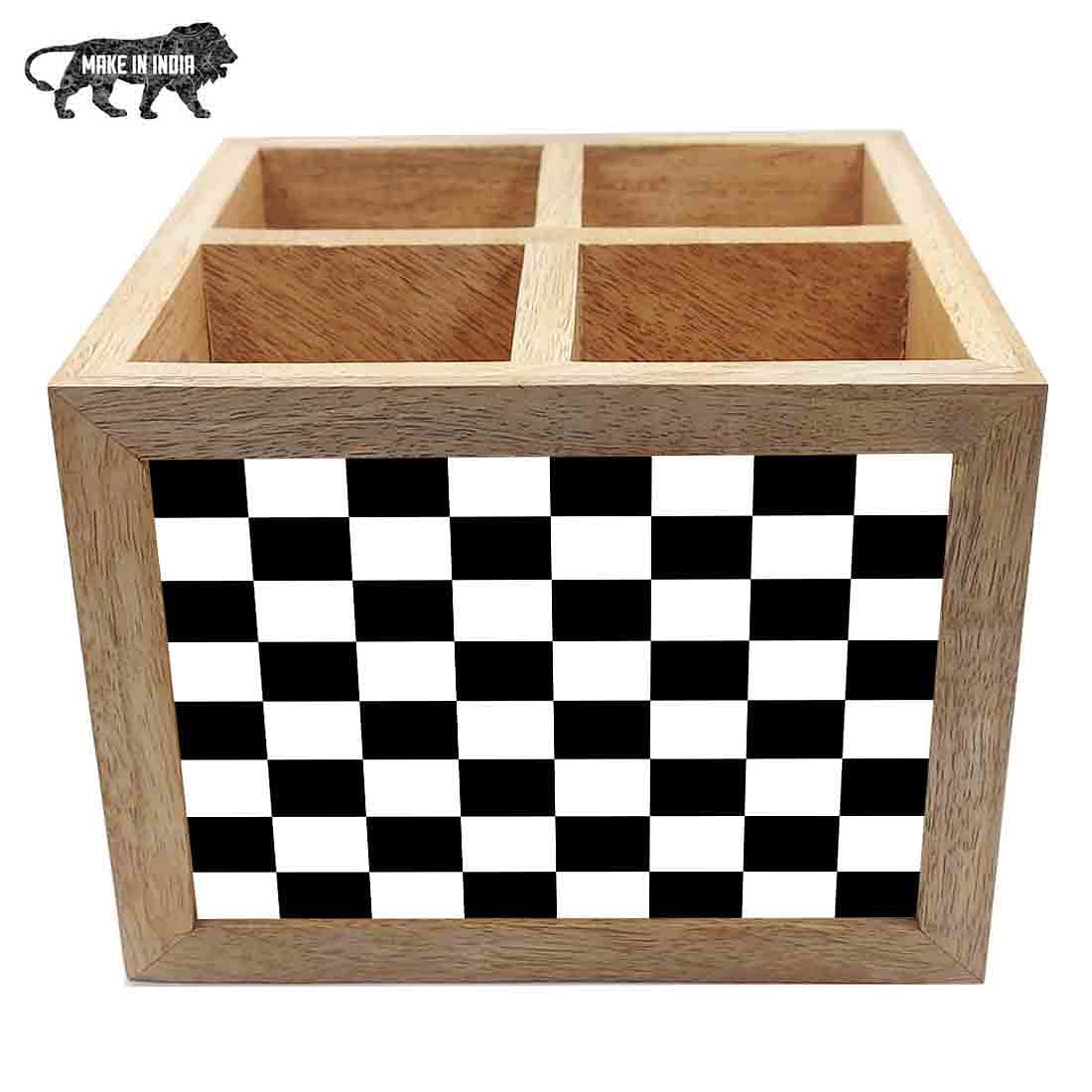 Wooden Cutlery Holder Spoon Rack for Kitchen - Chess Box - Image 5