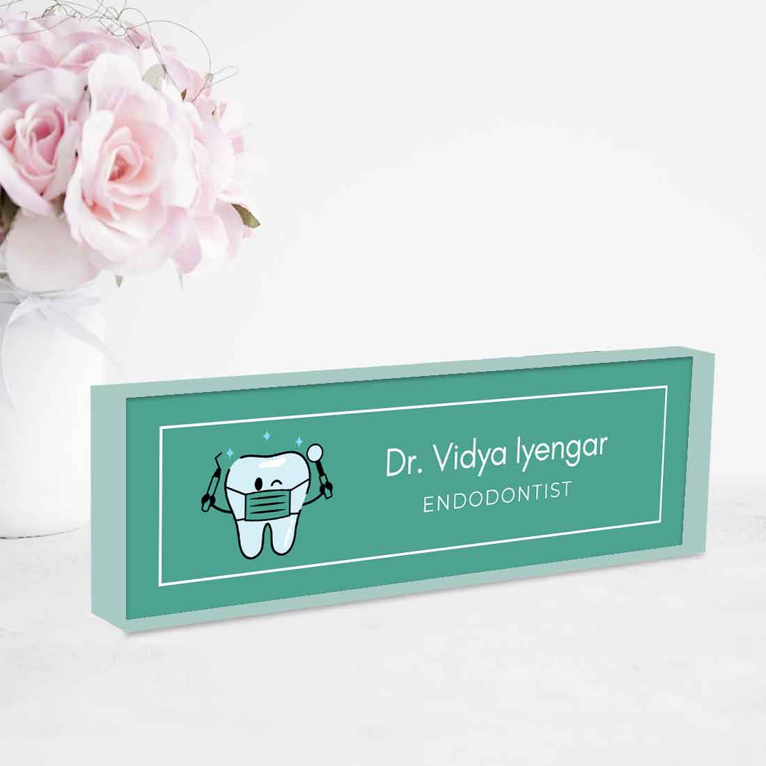 Dentist Desk Name Plate – Personalized Professional Desk Display - Image 12