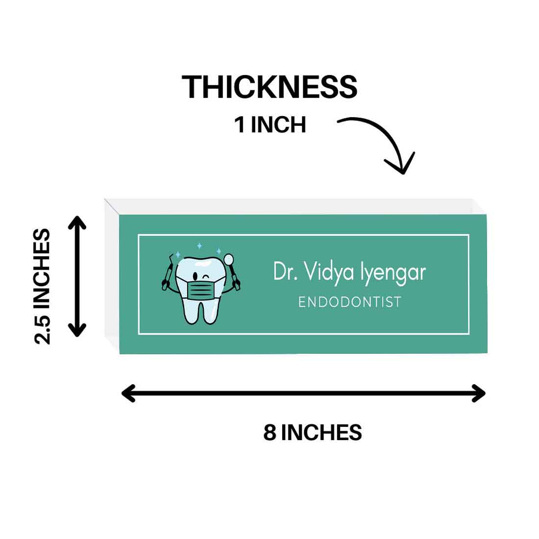 Dentist Desk Name Plate – Personalized Professional Desk Display - Image 13