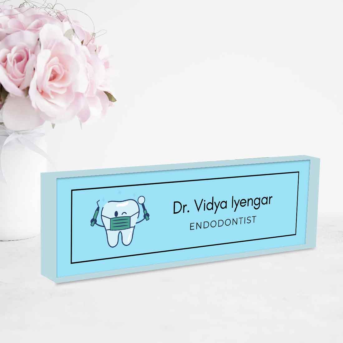 Dentist Desk Name Plate – Personalized Professional Desk Display - Image 4