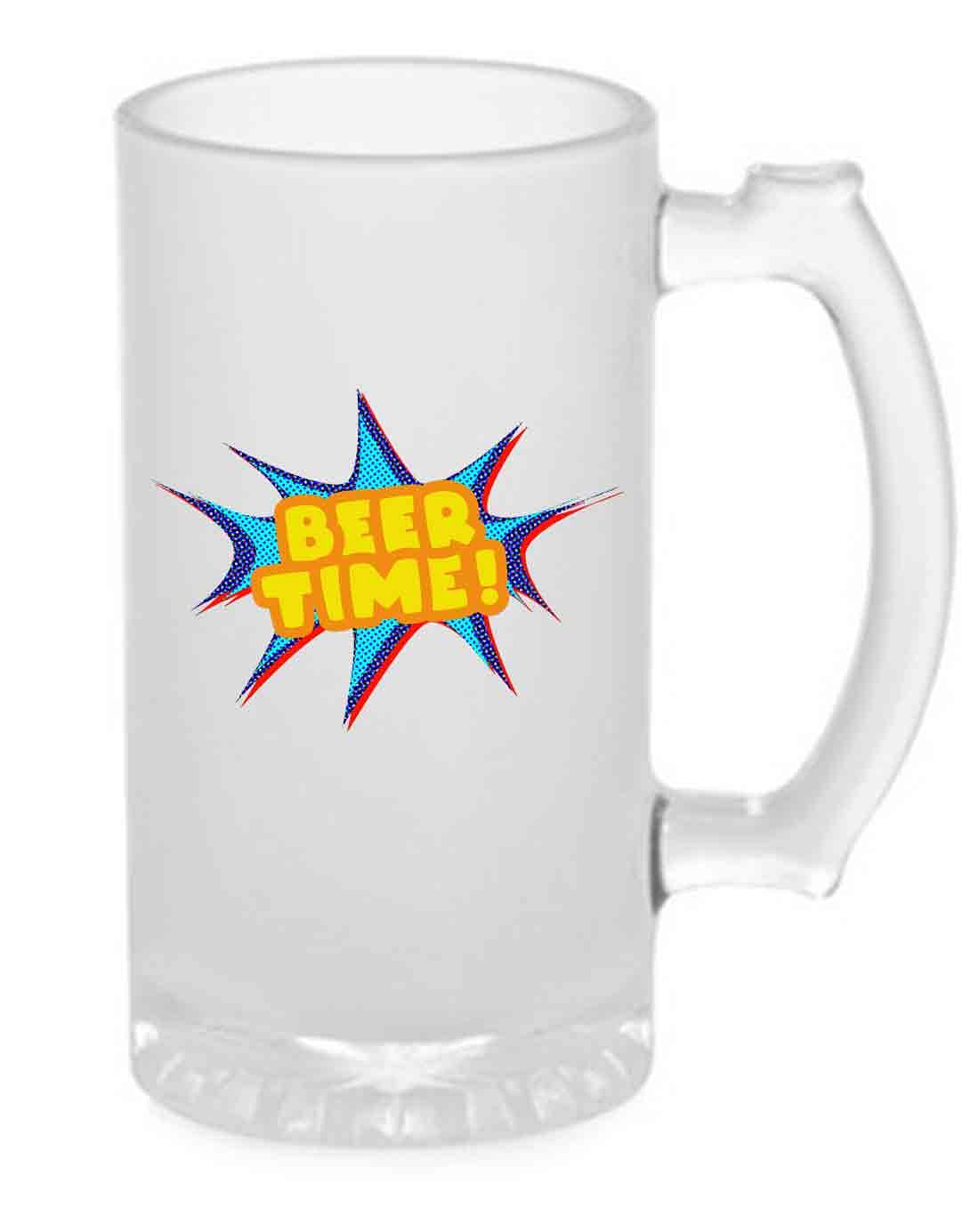Modern 16oz Beer Mug - Beer Time