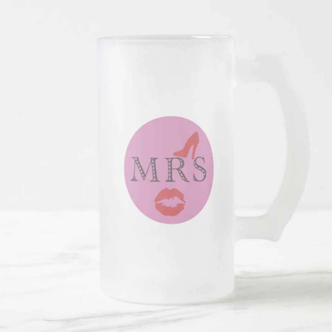 Branded 16oz Beer Glass - Mrs. - Image 4
