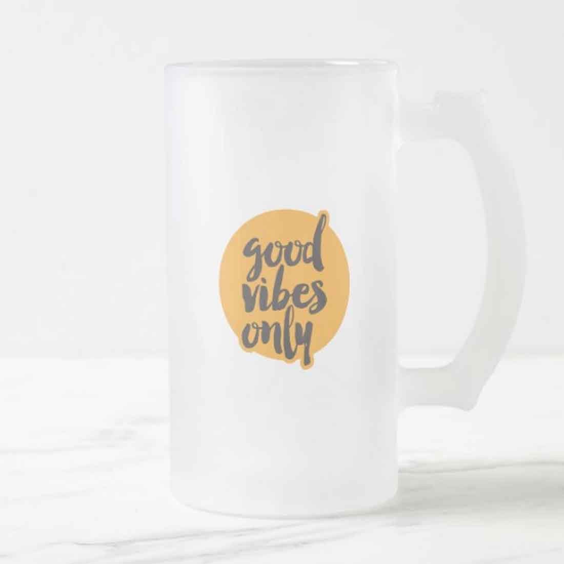 16oz Cool Beer Mug - Good Vibes Only - Image 4