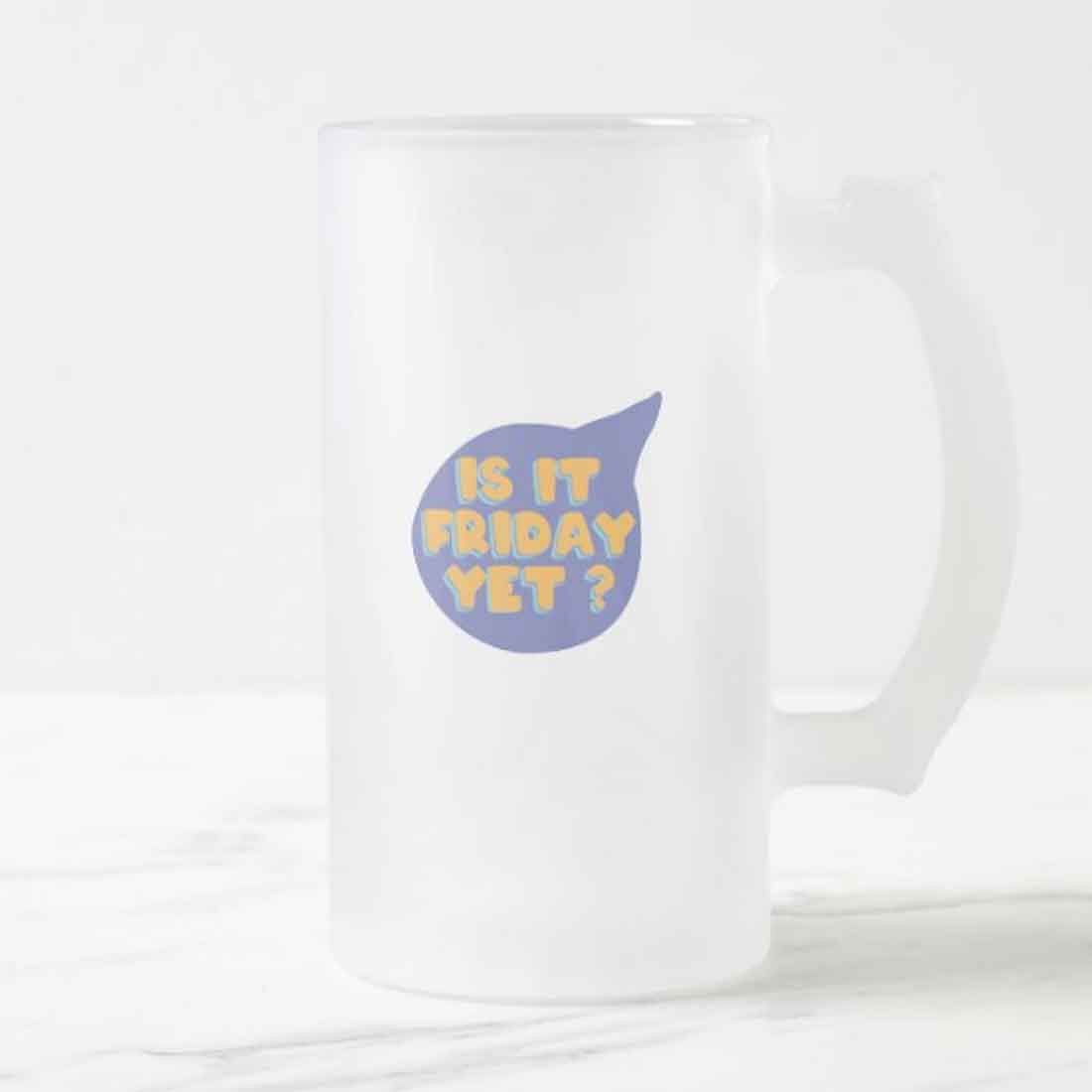 Designer 16oz Beer Mug - Friday - Image 4