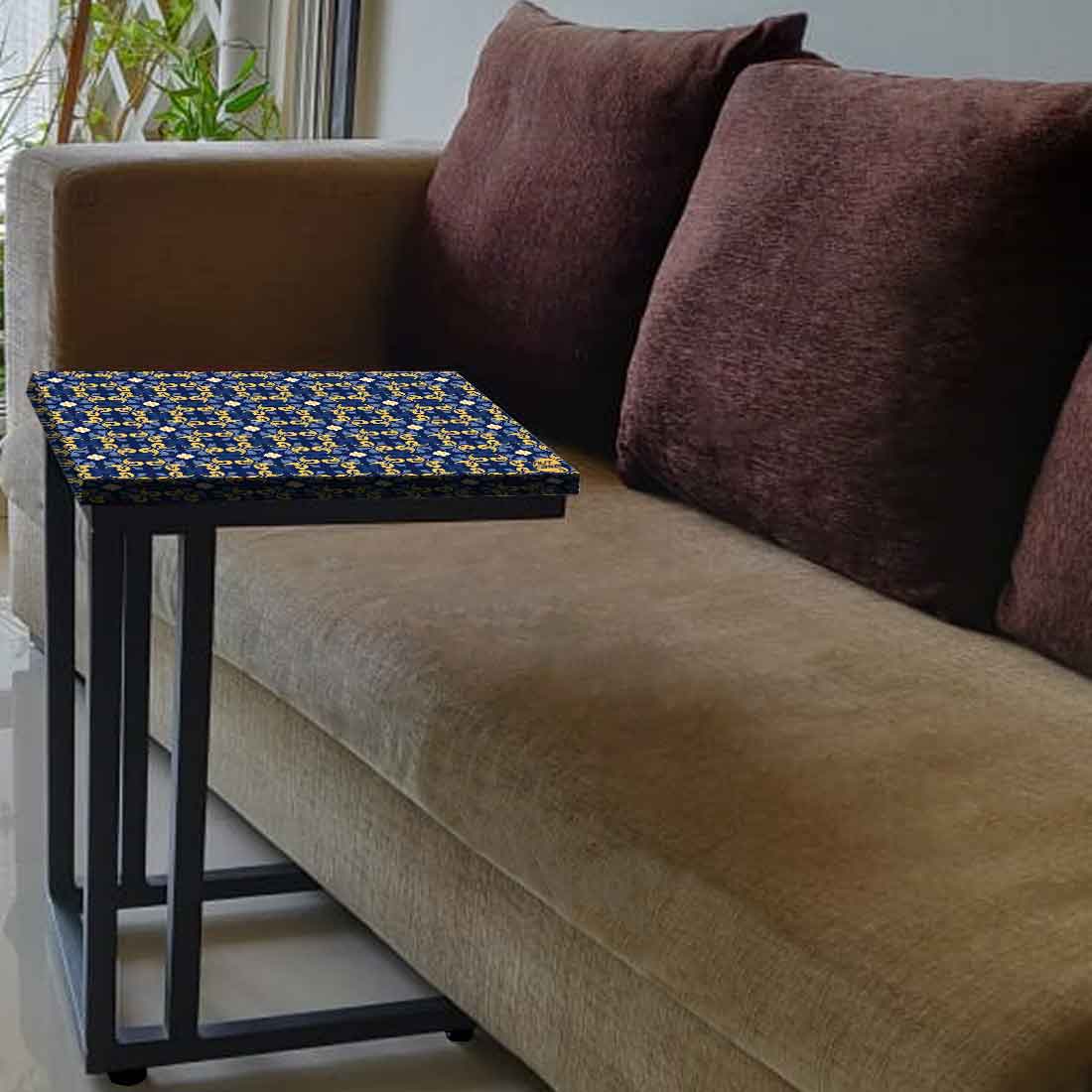 C Shaped Bedside Table for Study Desk - Spanish
