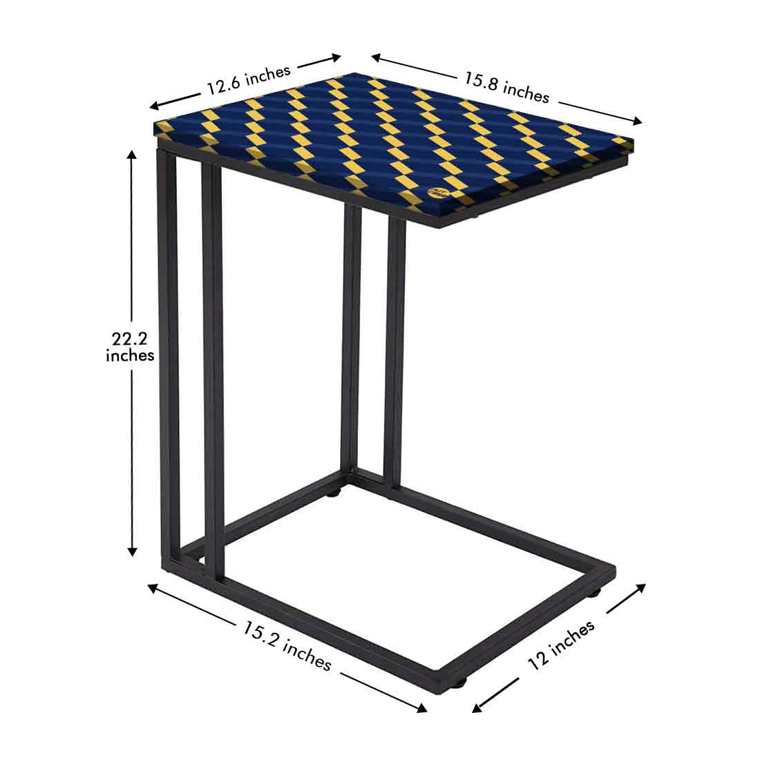 Designer C Shaped for Sofa Bedside Table - Spanish - Image 7