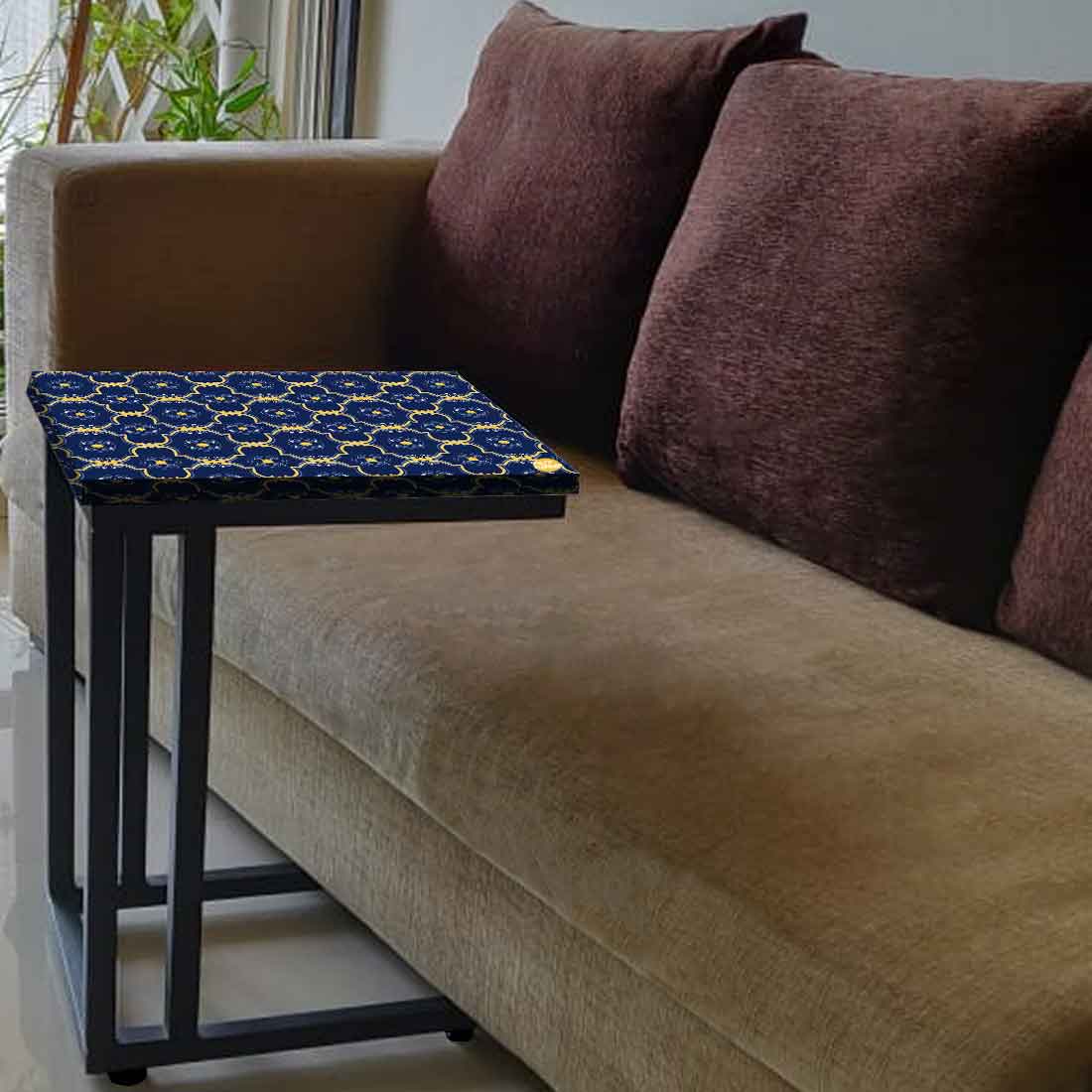 Modern Designer C Shaped Bedside Table for Sofa - Spanish