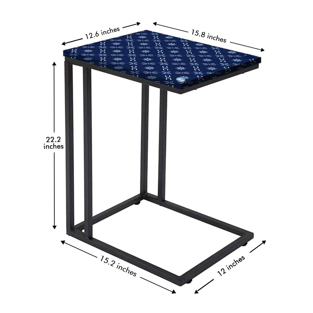 C Shaped Bedside Table for Study Desk - Spanish - Image 7