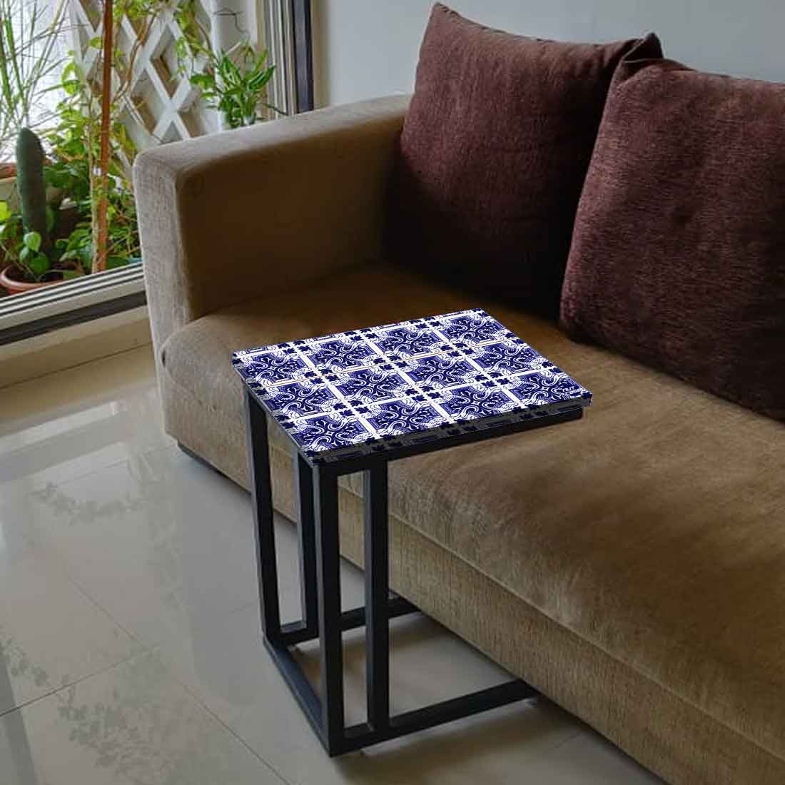 Designer C Shaped Living Room End Table for Sofa - Spanish