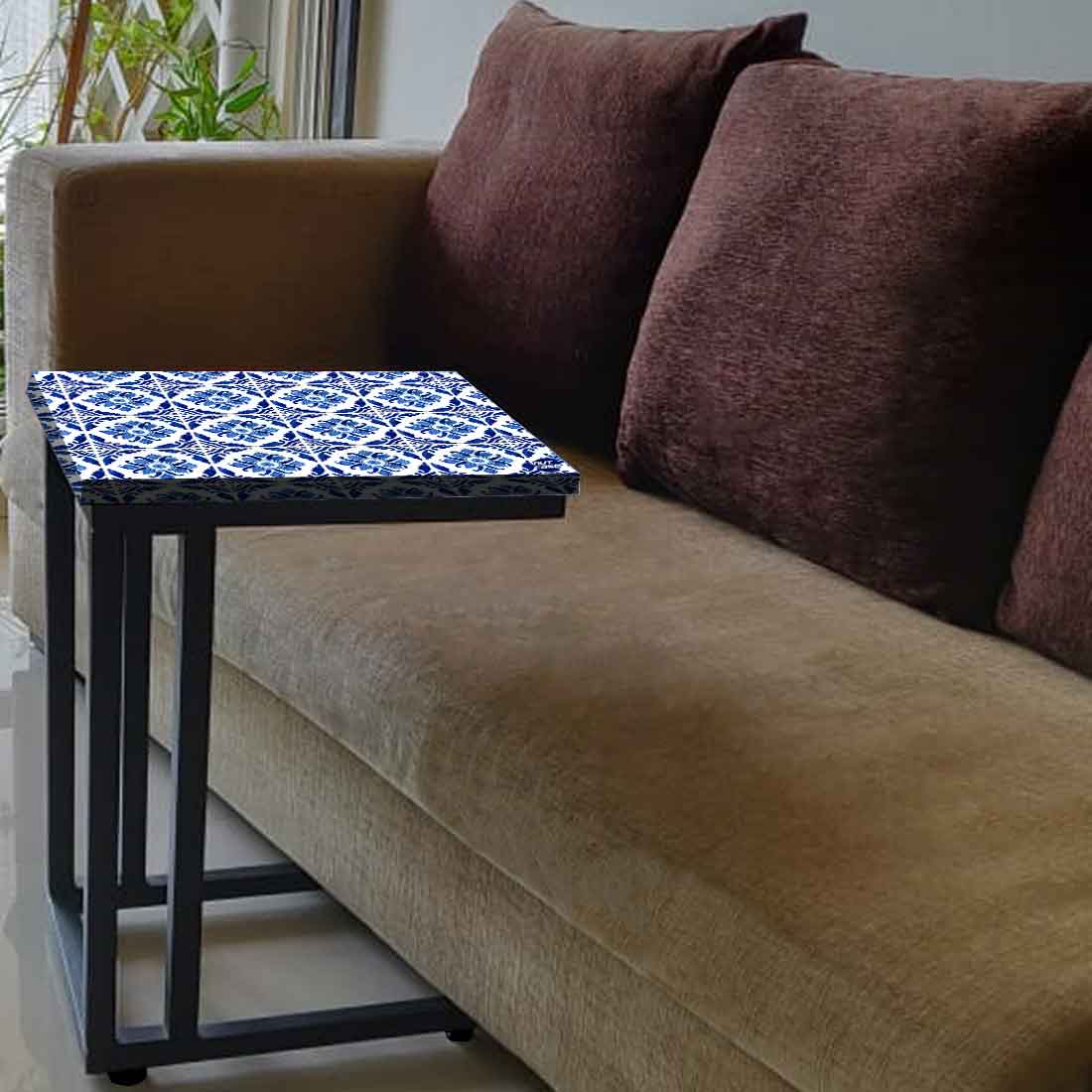 Designer C Shaped Living Room End Table for Sofa - Spanish