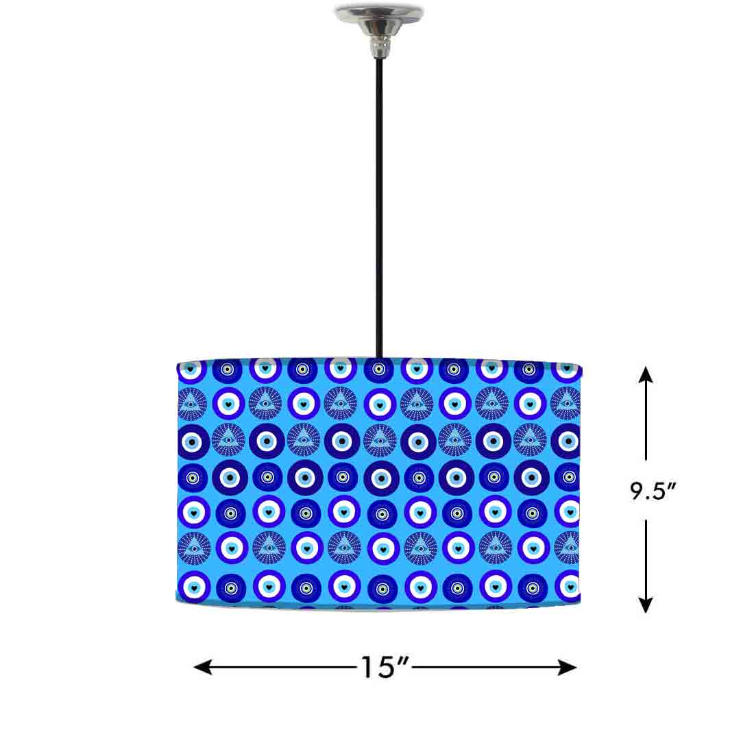 Modern Ceiling Lights Lamps Drum Shade for Bedroom Living Room - Evil Eye Protector - Image 10