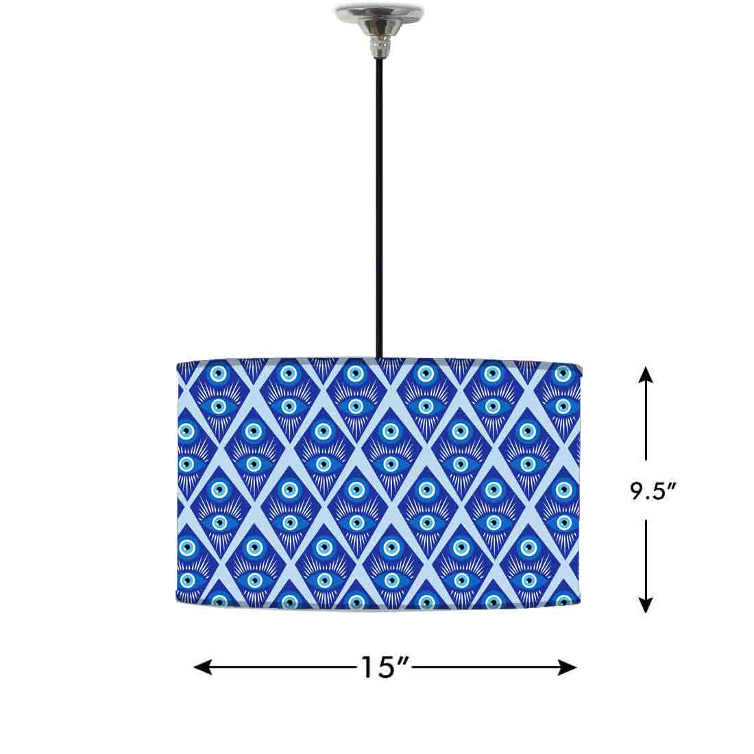 Modern Ceiling Lights Lamps Drum Shade for Bedroom Living Room - Evil Eye Protector - Image 9