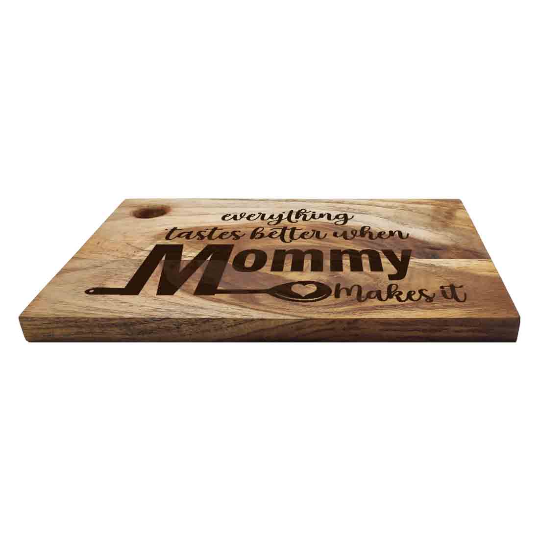 Mother s Day Gift for Mom Unique Engraved Cutting Board Vegetable Chopping Stand - Mommy - Image 2