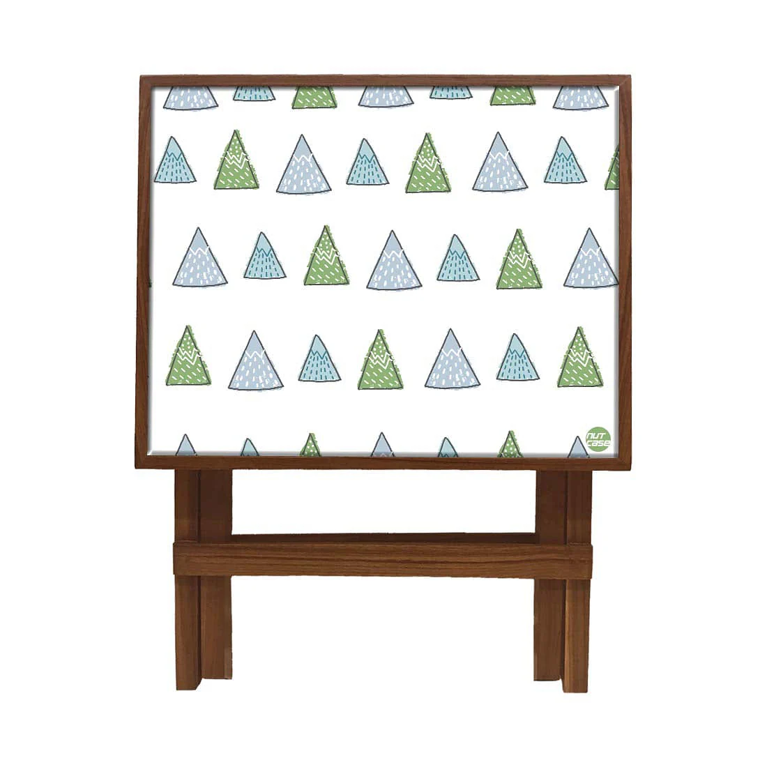 Folding Side Table - Teak Wood -Cute Mountain - Image 4