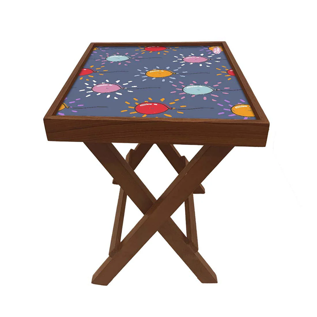 Folding Side Table for Living Room - Teak Wood -Cute Bullone - Image 4