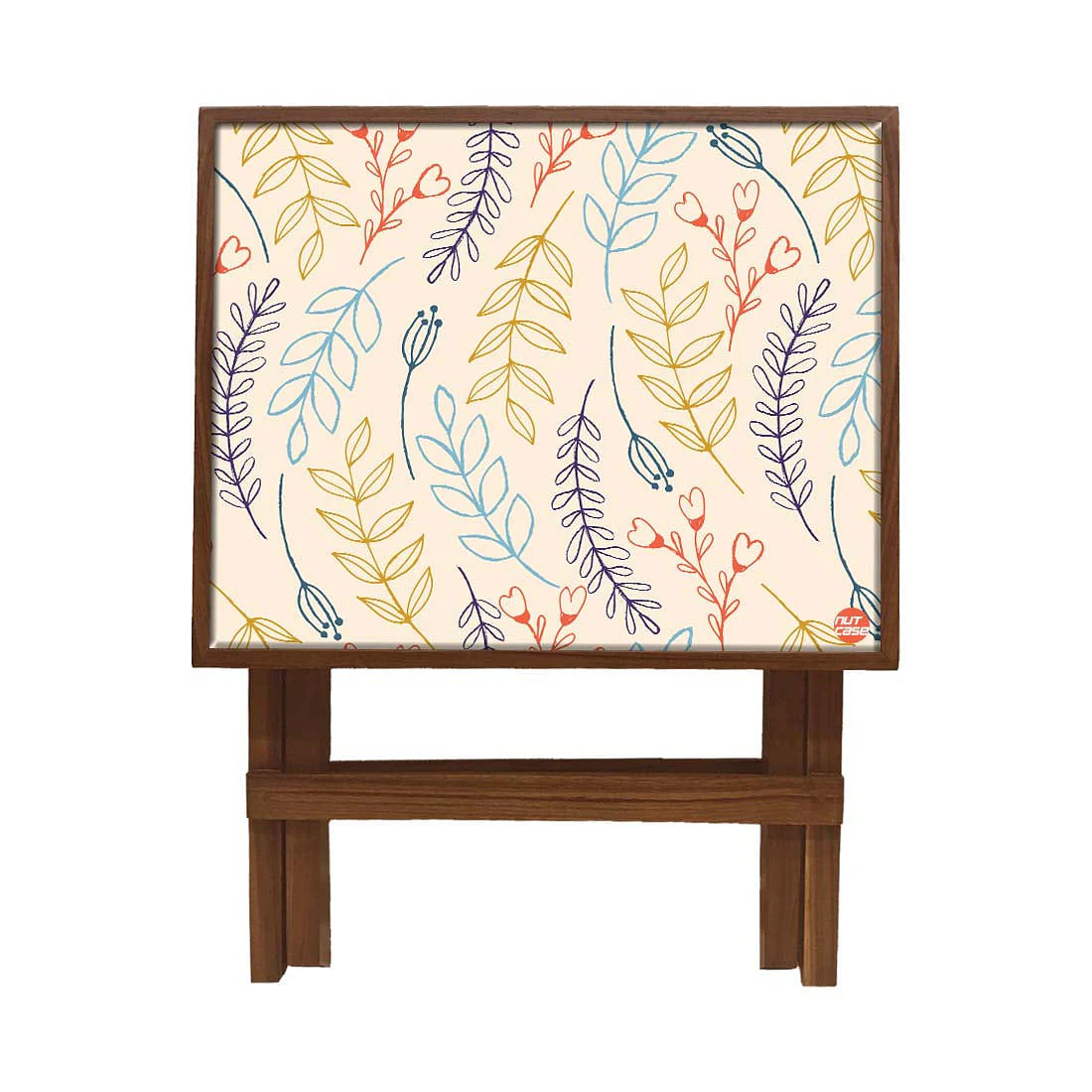 Folding Side Table - Teak Wood -Cute Twigs - Image 3