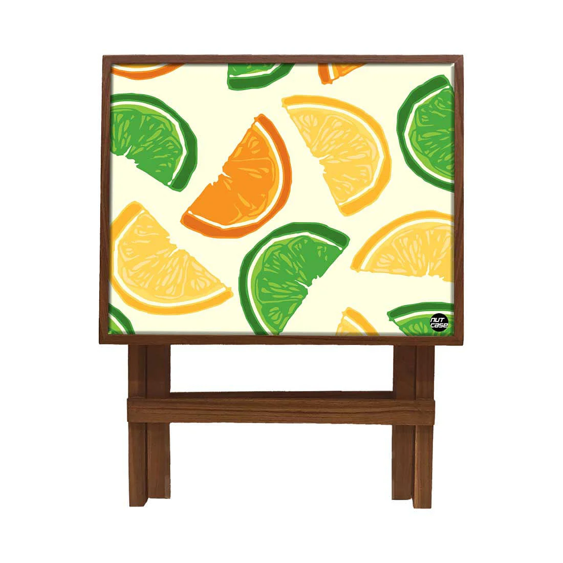Folding Side Table - Teak Wood -Leamon - Image 3