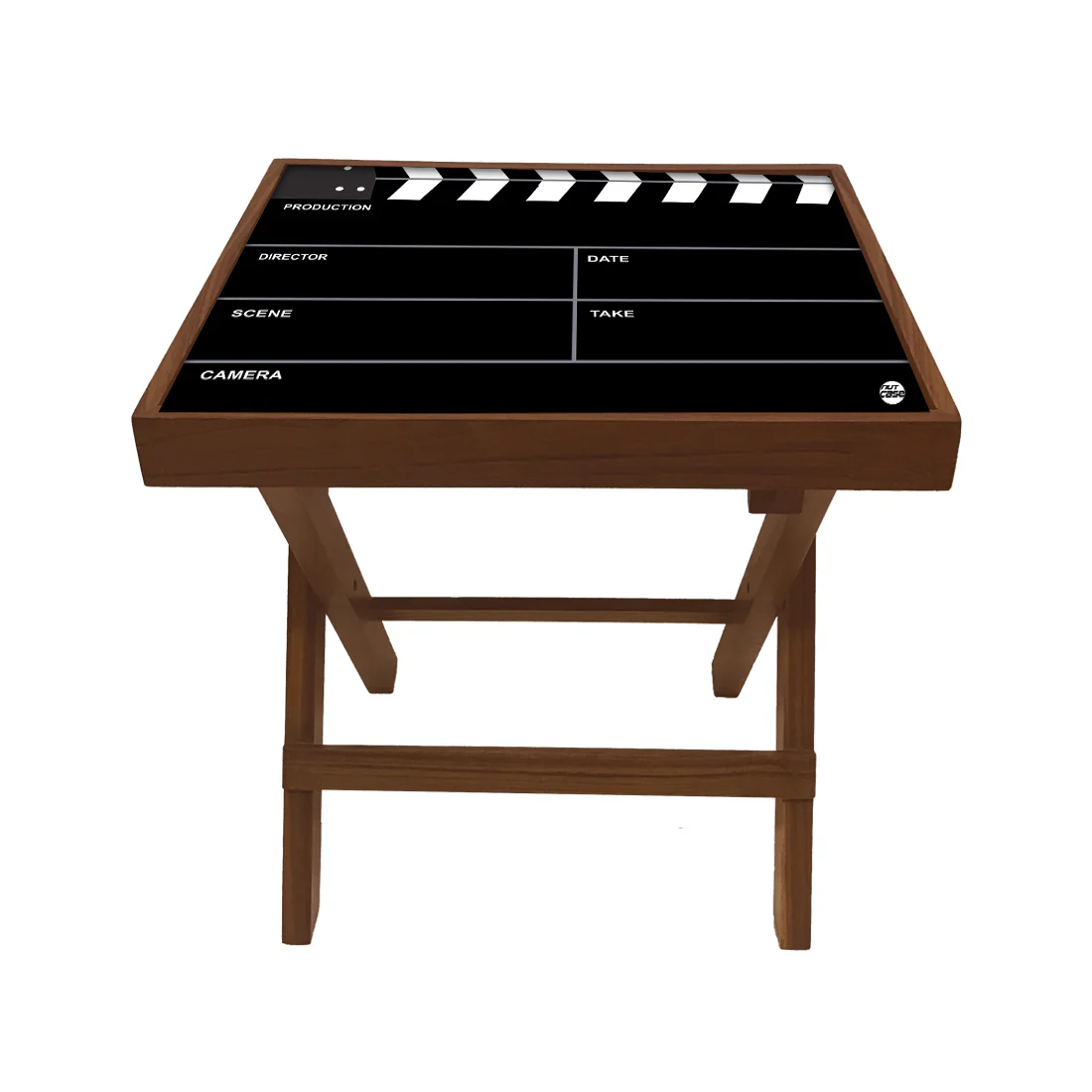 Folding Side Table - Teak Wood -Filmy - Image 2