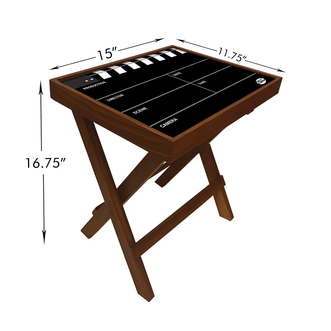 Folding Side Table - Teak Wood -Filmy - Image 6