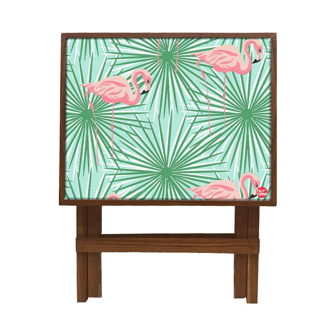 Folding Side Table - Teak Wood - Beautiful Swan - Image 4