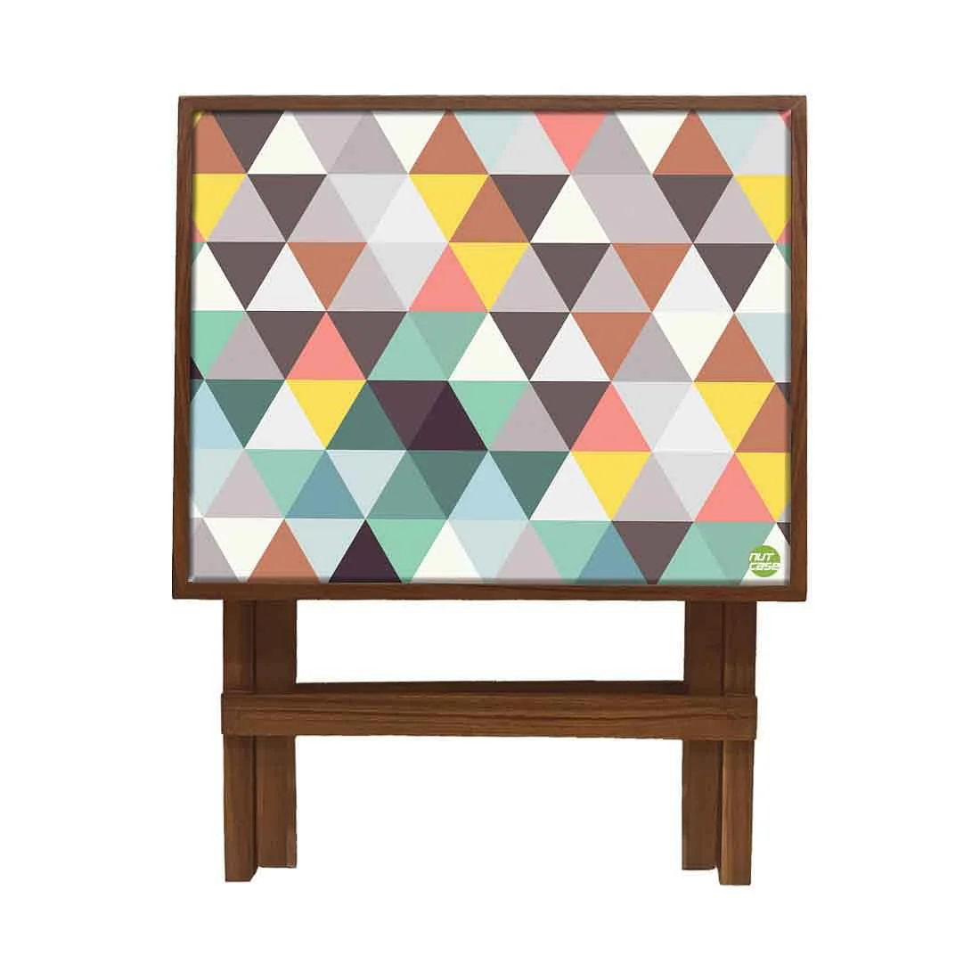 Folding Side Table - Teak Wood - Triangle Designer - Image 4