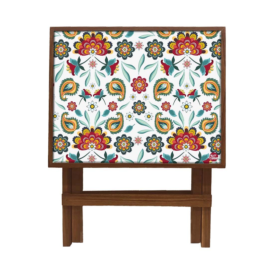Folding Side Table - Teak Wood - Beautiful Tropical Design - Image 4