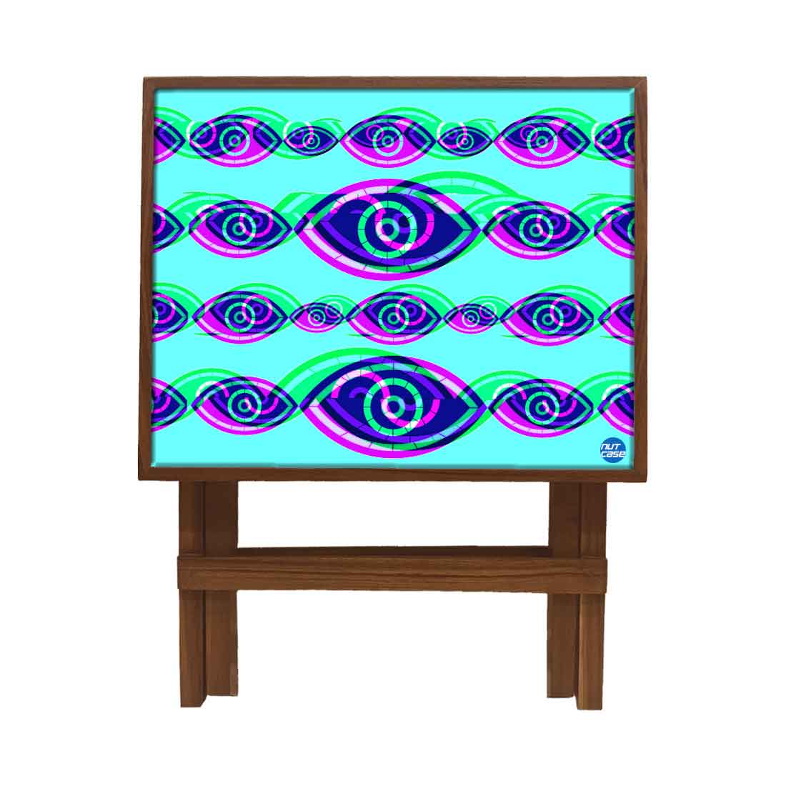 Foldable Wooden Side Table for Living Room Sofa Bedroom - Evil Eye Protector - Image 13