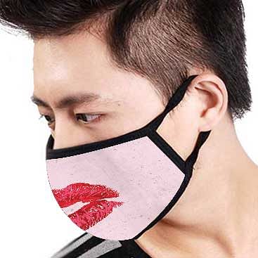 Face Masks Reusable Washable Set Of 2 -Lipstick - Image 3