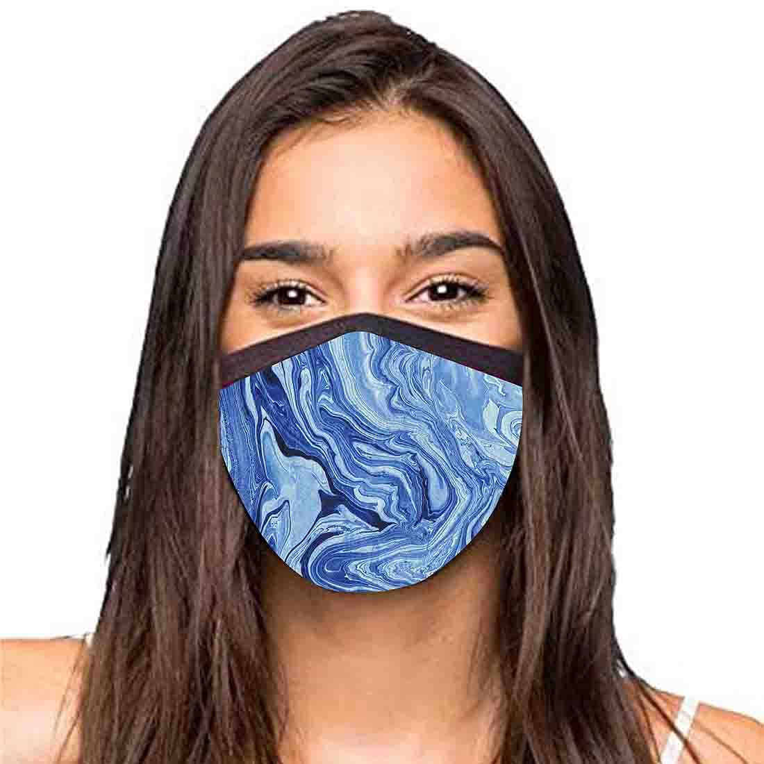 Face Mask -Set Of 2 Protective Masks -Blue Marble - Image 2