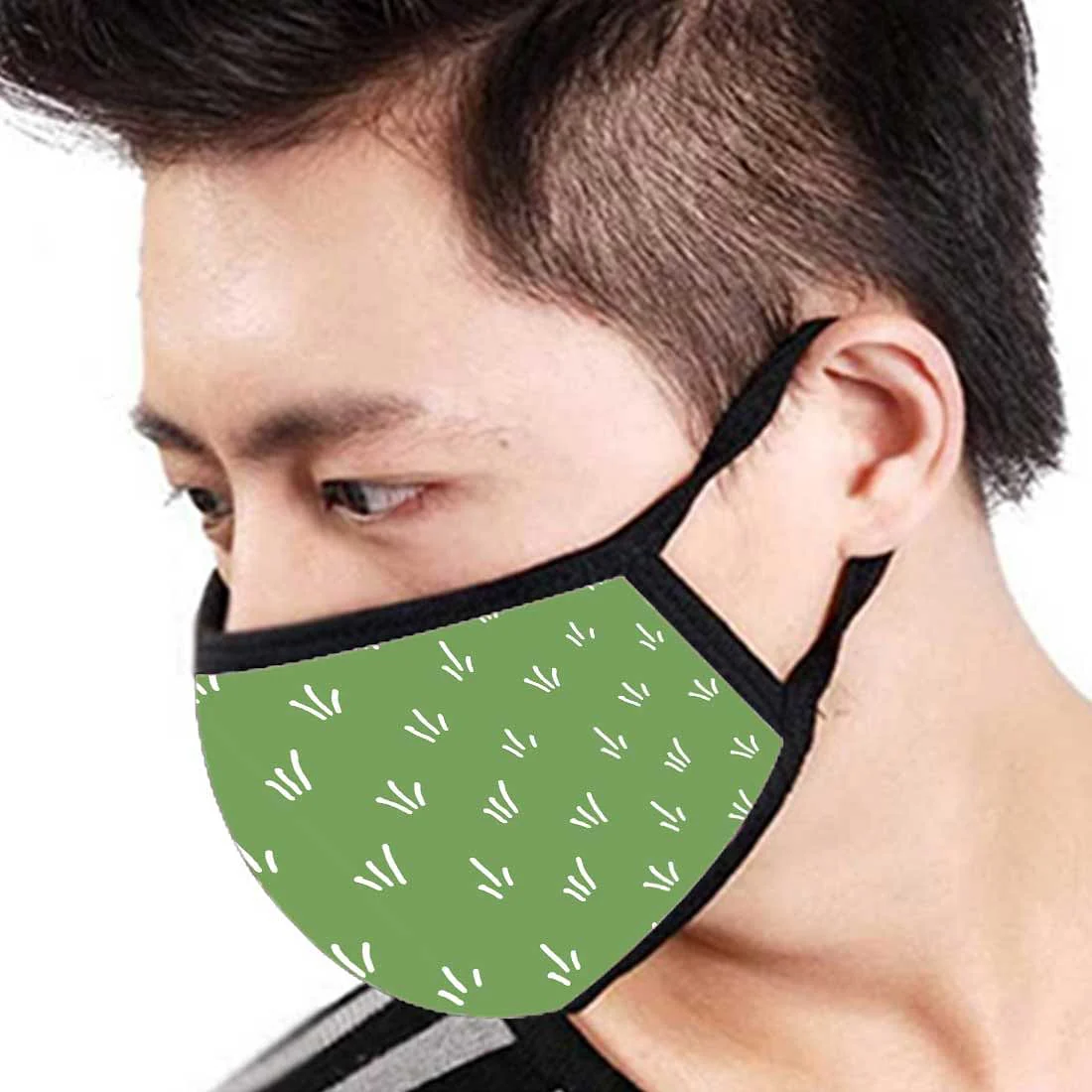 Face Mask -Set Of 2 Protective Masks -Green Love - Image 3