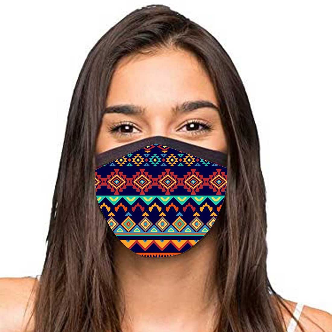 Face Masks Reusable Washable Set Of 2 -Pretty_aztec - Image 2