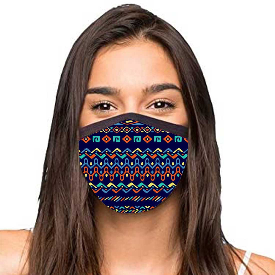 Face Masks Reusable Washable Set Of 2 -Aztec_patterns - Image 2