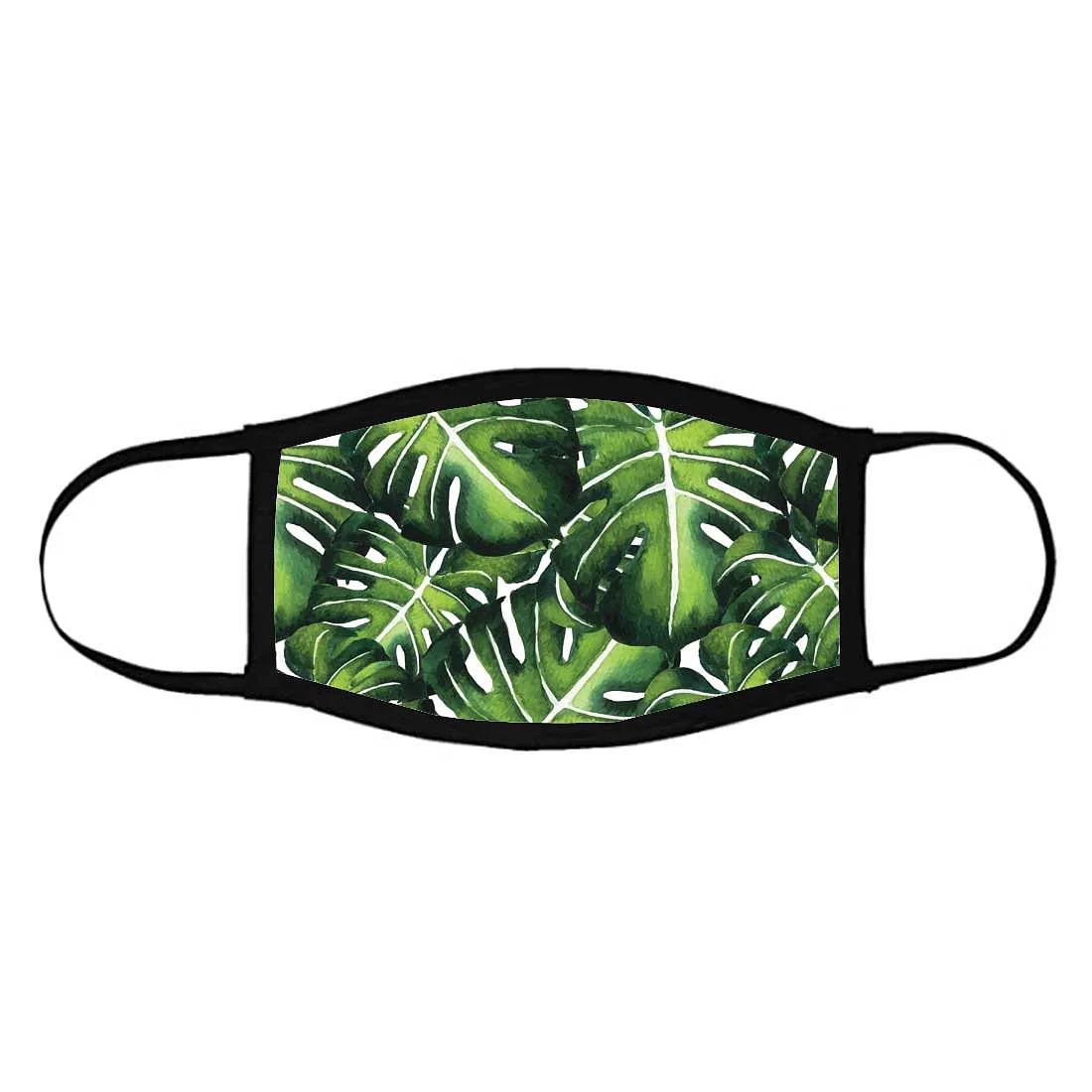 Face Masks Reusable Washable Set Of 2 -Monstera_leaves