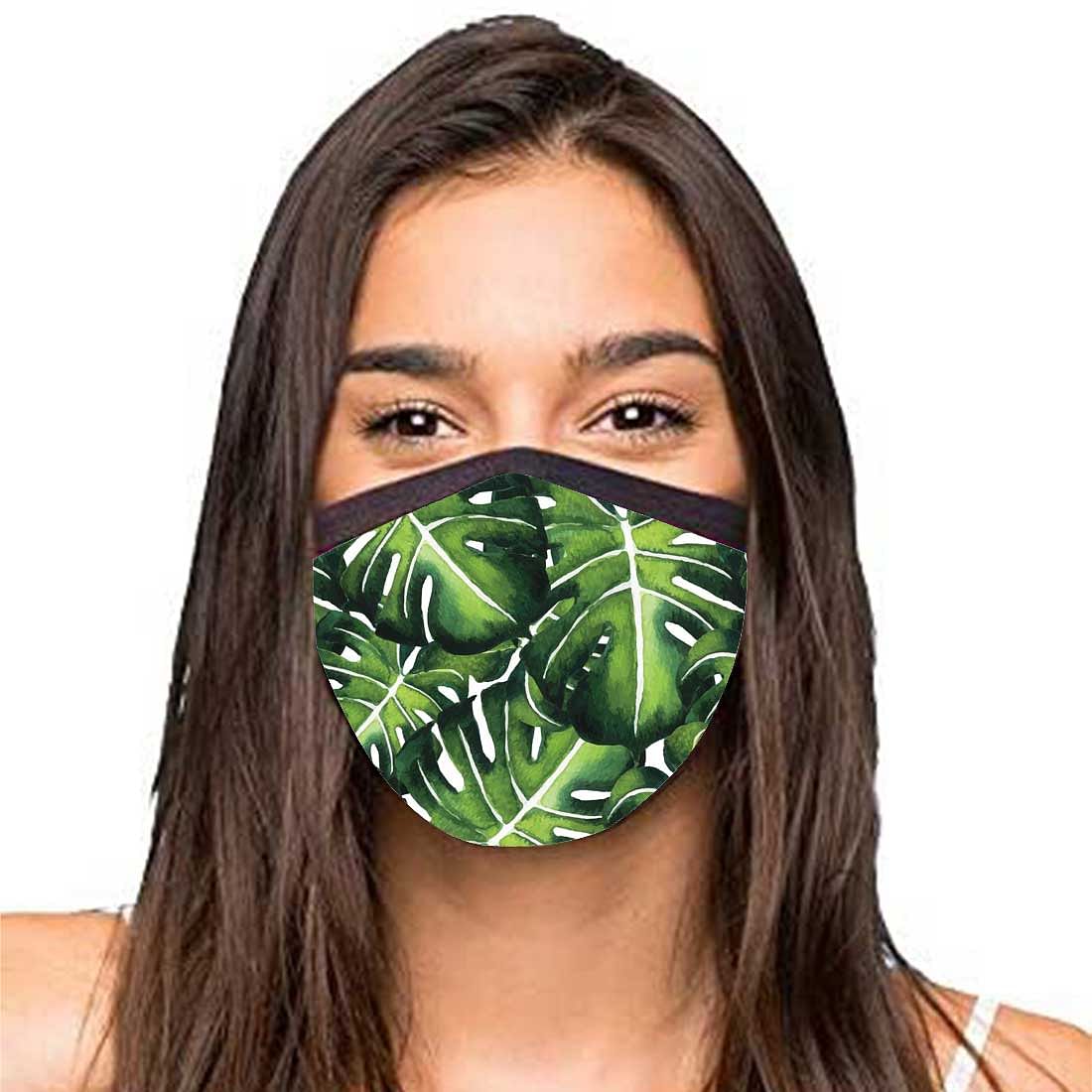 Face Masks Reusable Washable Set Of 2 -Monstera_leaves - Image 2