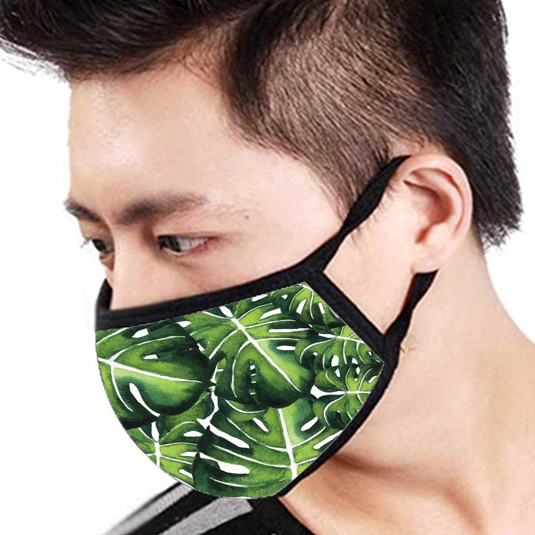 Face Masks Reusable Washable Set Of 2 -Monstera_leaves - Image 3