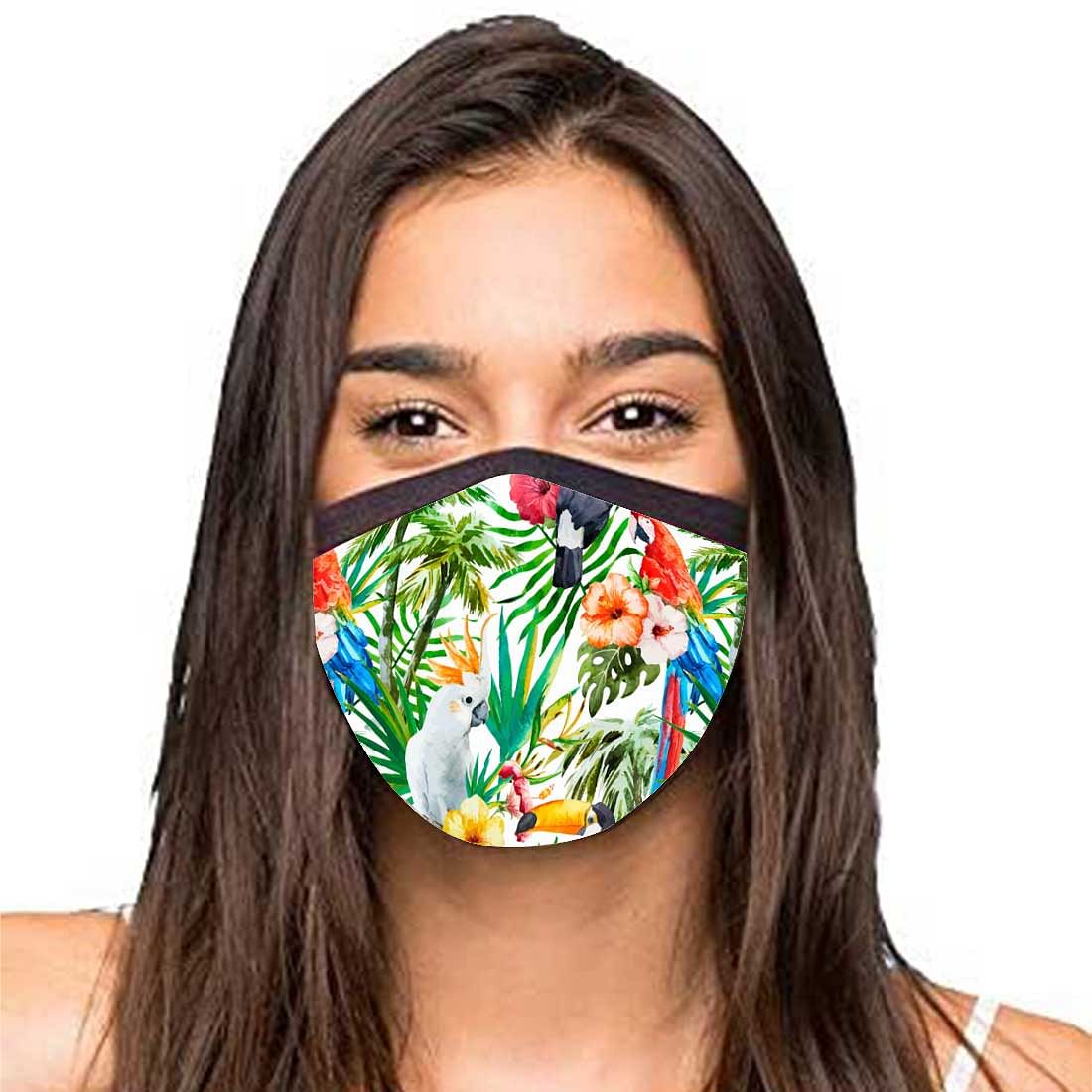 Face Masks Reusable Washable Set Of 2 -Tropical_Animals - Image 2