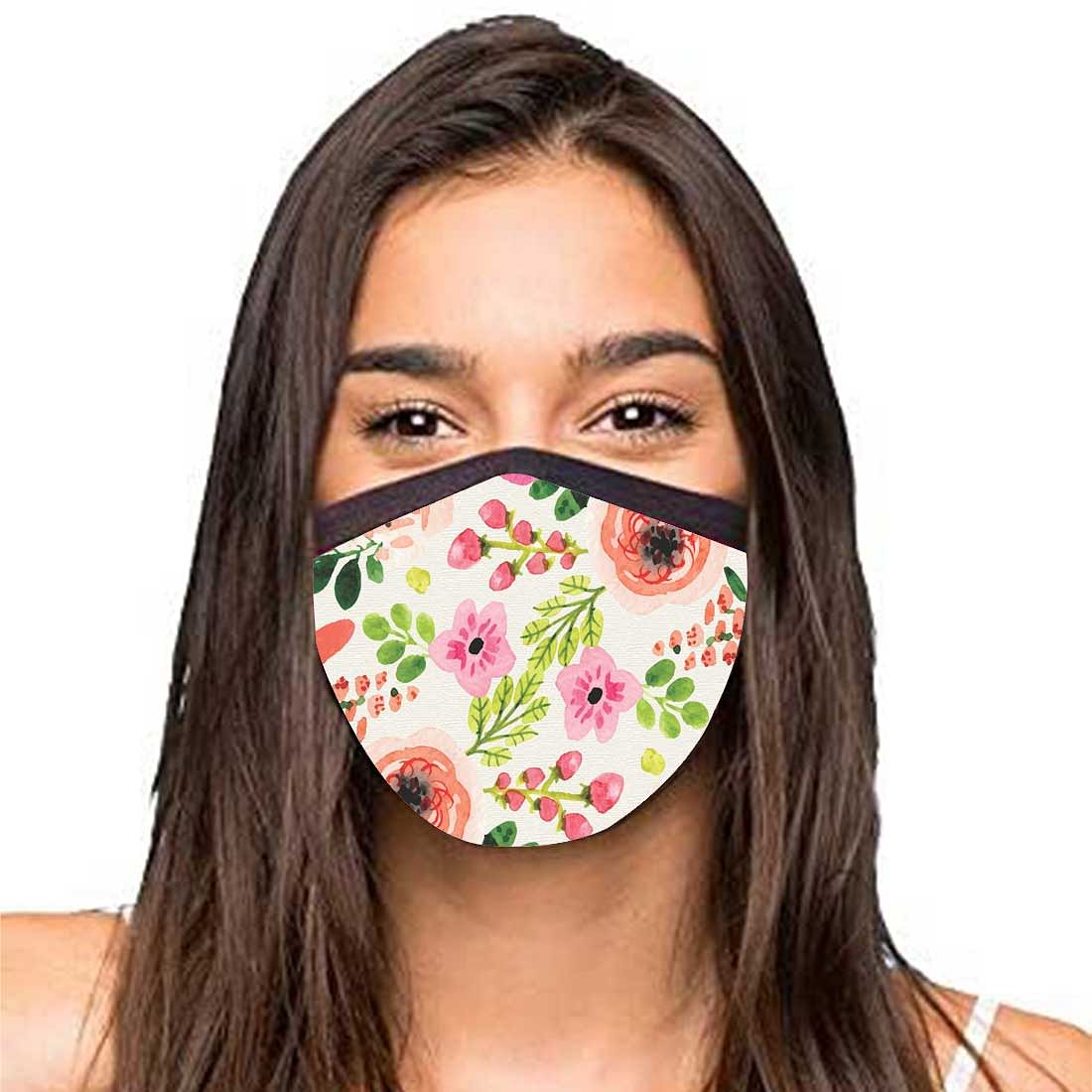 Face Masks Reusable Washable Set Of 2 -Cute_Flowers - Image 2