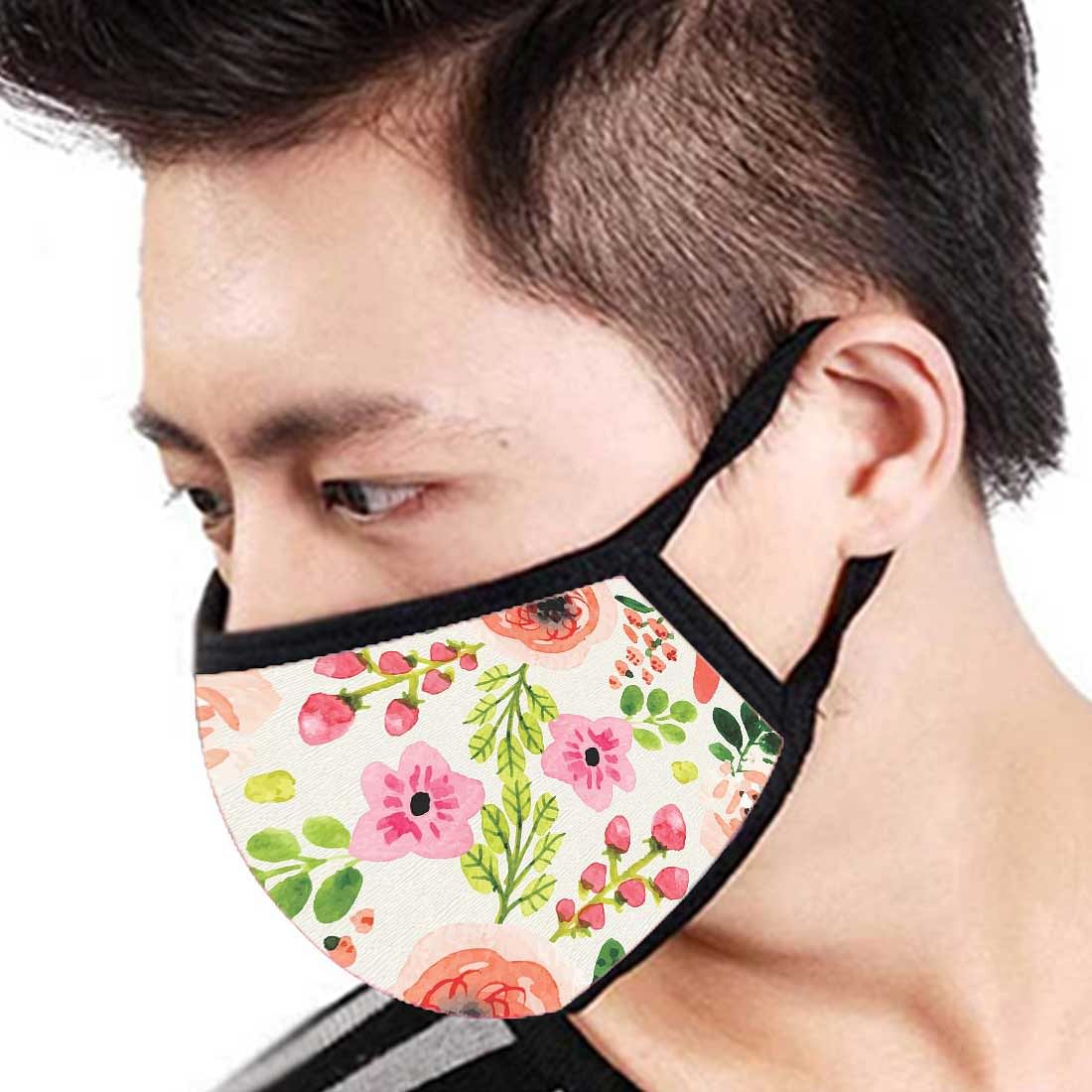 Face Masks Reusable Washable Set Of 2 -Cute_Flowers - Image 3