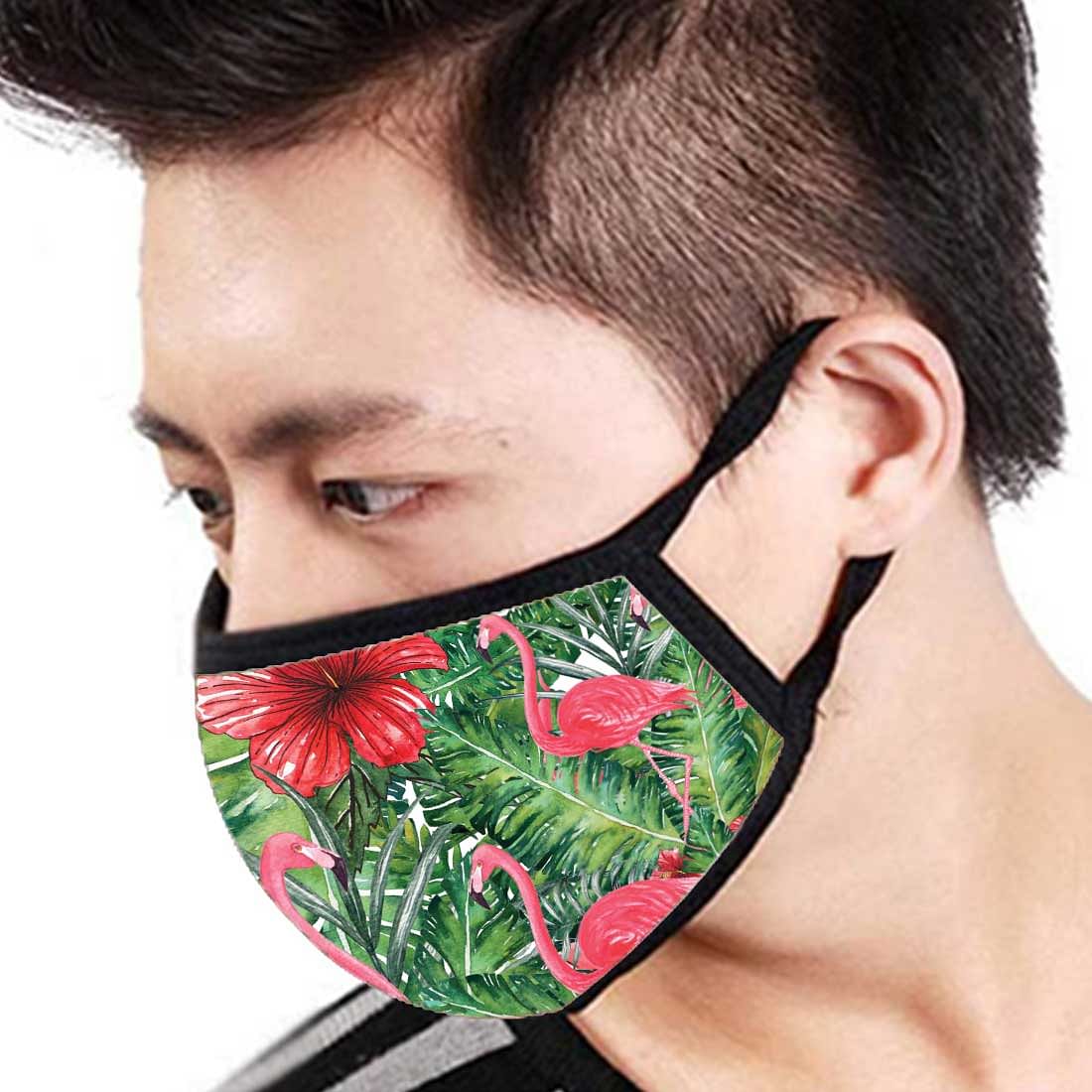 Face Masks Reusable Washable Set Of 2 -Flamingo_shoeflower - Image 3