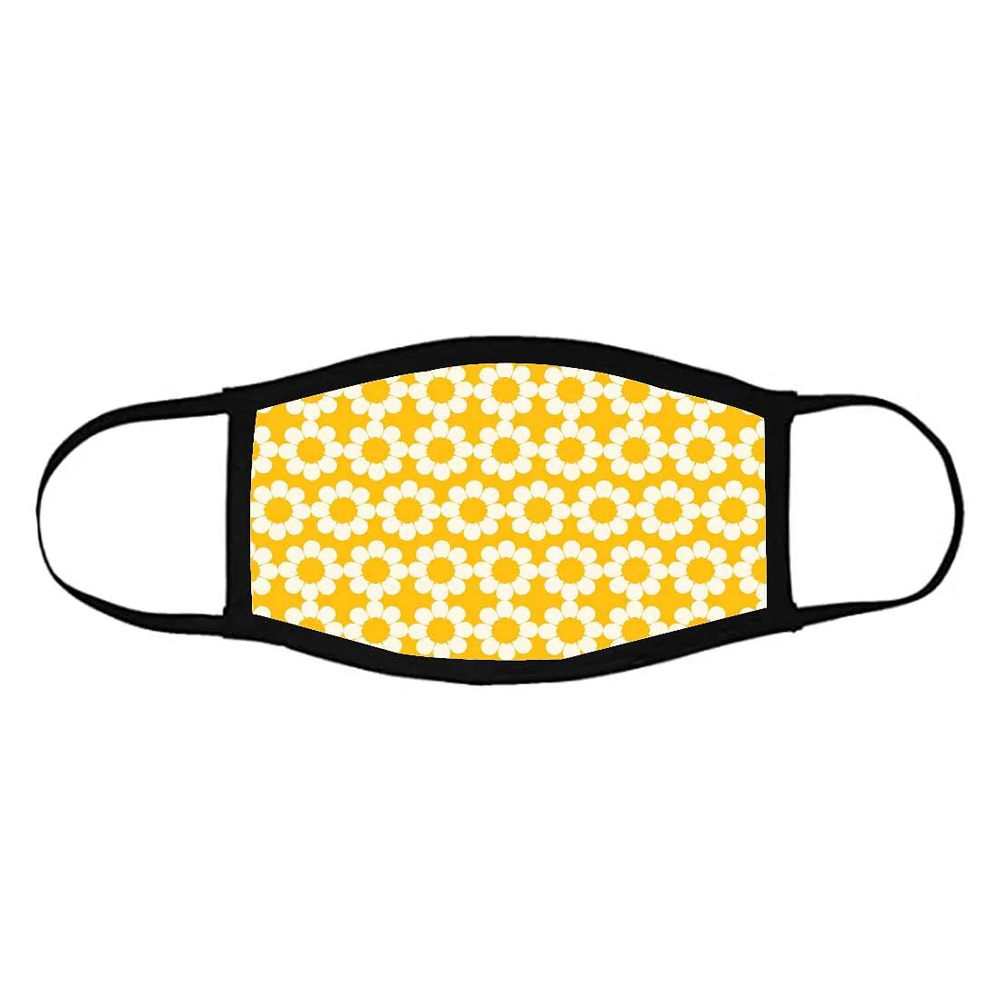 Face Masks Reusable Washable Set Of 2 -Yellow_Polka