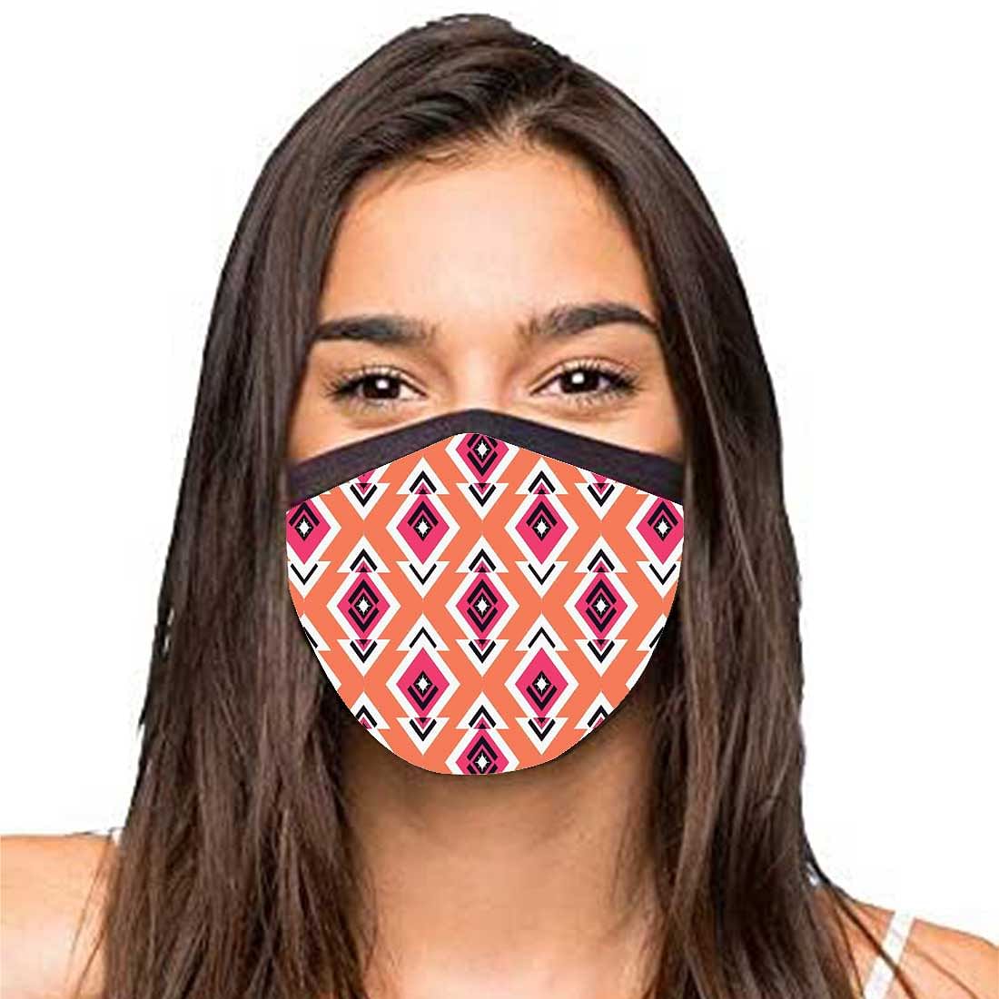 Face Masks Reusable Washable Set Of 2 -Red_Diamonds - Image 2
