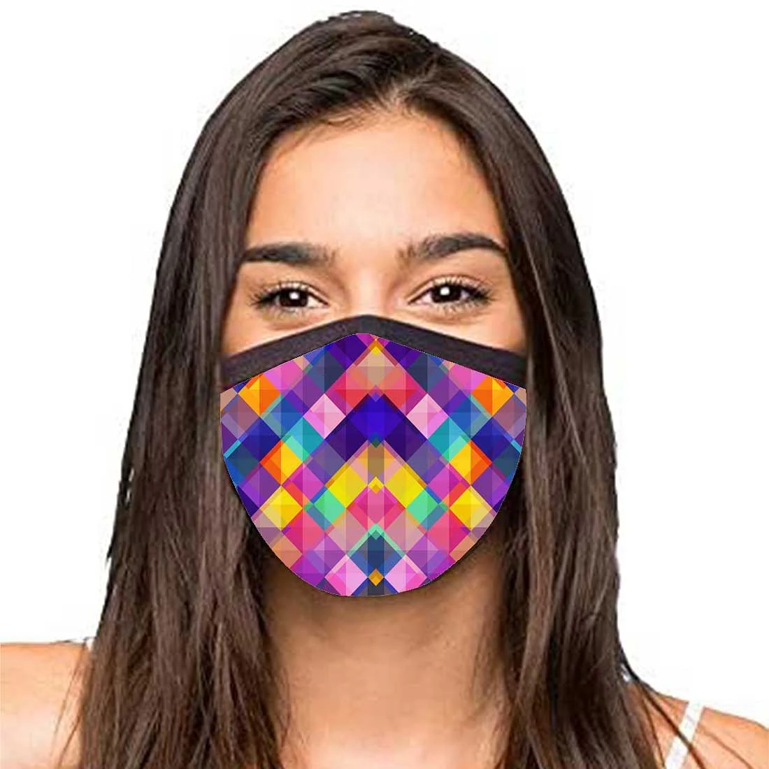 Face Masks Reusable Washable Set Of 2 -Geometric_Design - Image 2
